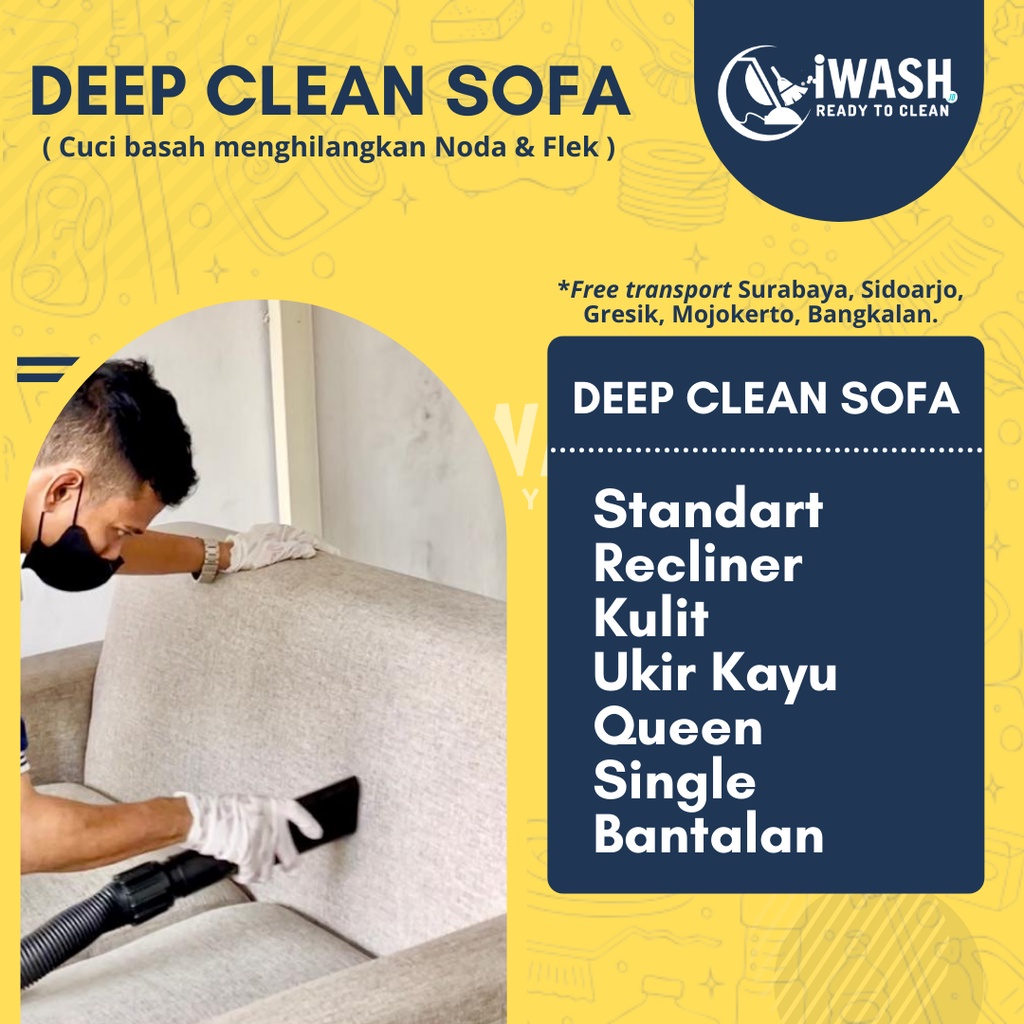 Jual Jasa Cuci Sofa / Deep Clean Sofa Shopee Indonesia