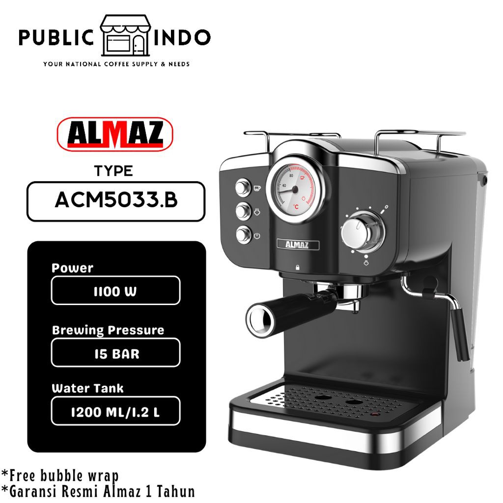 Jual Mesin Kopi Espresso Almaz ACM 5033.B Espresso Coffee Machine