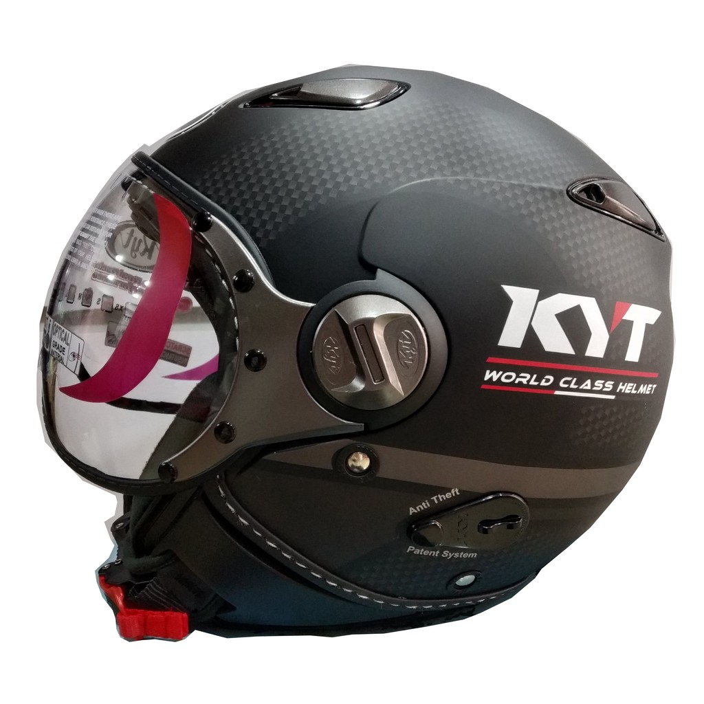Jual HELM RETRO KYT ELSICO SERI 3 BLACK DOFF KACA PILOT ORIGINAL KYT Shopee Indonesia