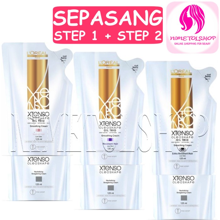 Jual LOREAL Xtenso Moisturist Smoothing 125ml x 2 Step Rebonding