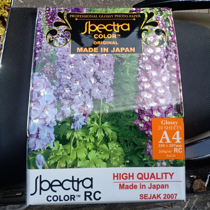 Jual Glossy Photo Paper A4 SPECTRA 260gr / Kertas Foto A4 Shopee