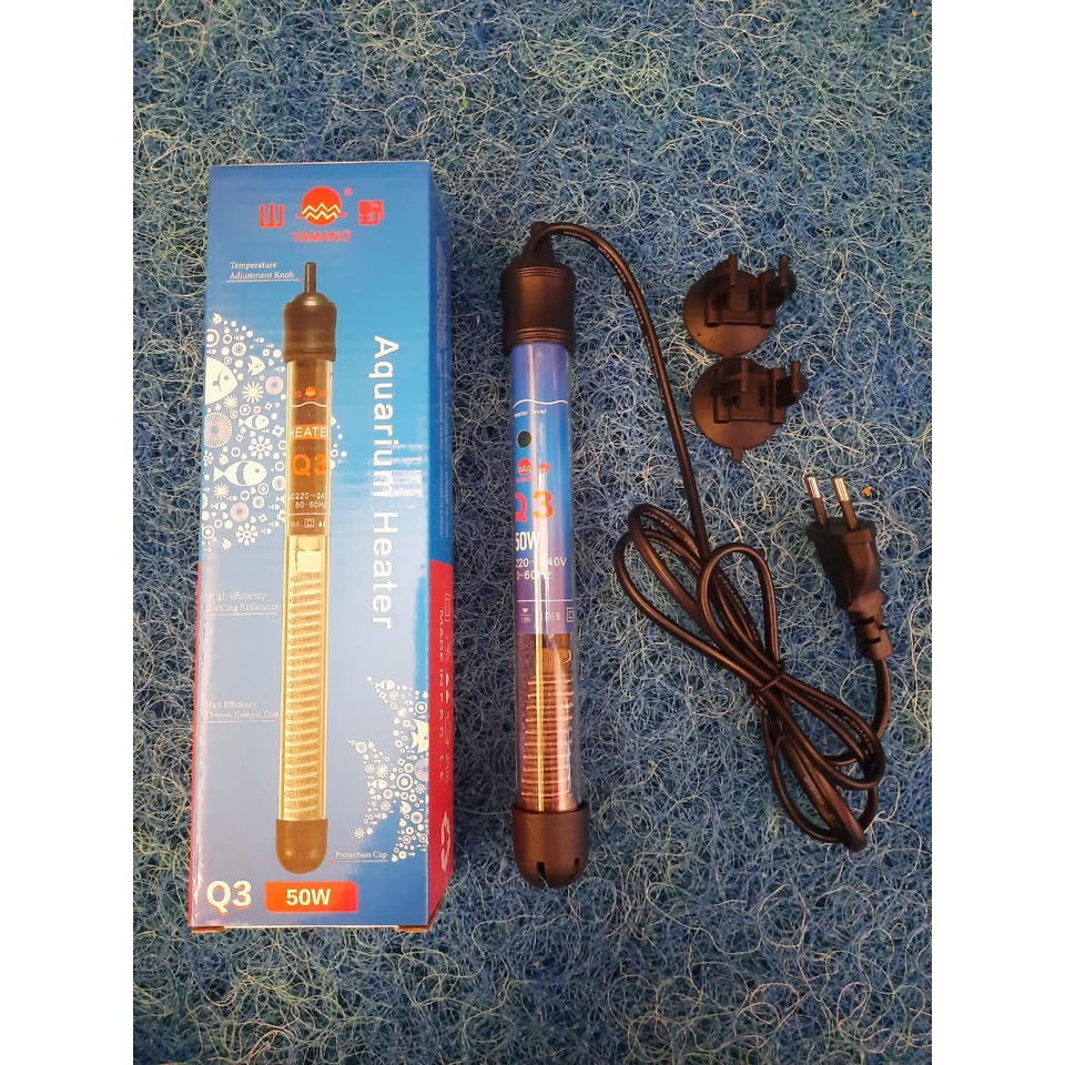 Jual HEATER AQUARIUM PENGHANGAT AKUARIUM YAMANO Q3 50 WATT HEATER OTOMATIS Shopee Indonesia