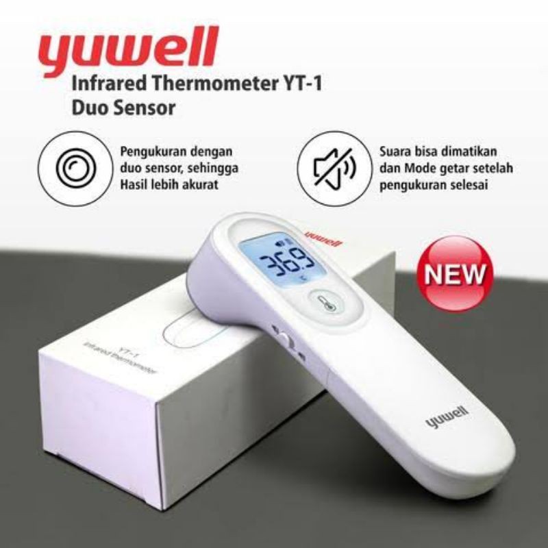 Jual Infrared thermometer yuwell YT1C / thermometer non contct yuwell