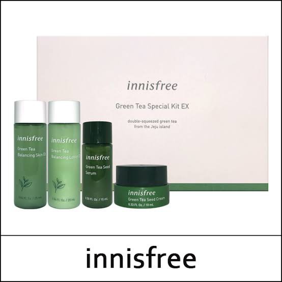 Jual Innisfree Green Tea Special Kit Ex TRIAL KIT (4 Items) Shopee