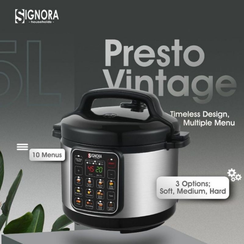 Jual Presto Vintage 5 Liter Signora / Signora Presto Listrik 5 Liter