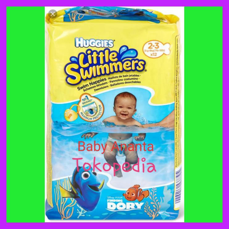 Jual HUGGIES LITTLE SWIMMERS SWIMMER SIZE 23 XS SWIM DIAPER POPOK