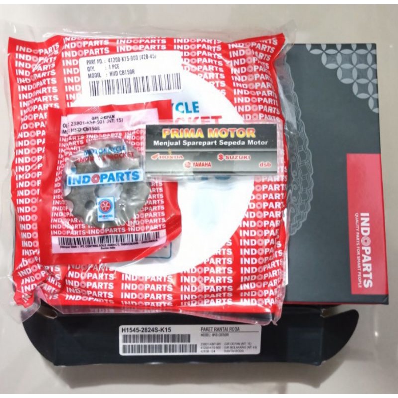 Jual GEAR SET CBR INDOPART GIR SET CBR CB150R INDOPARTS Shopee Indonesia