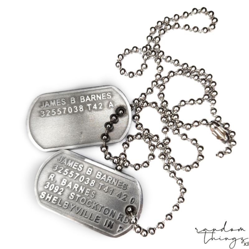 Jual Bucky Barnes Military Dog Tag Shopee Indonesia