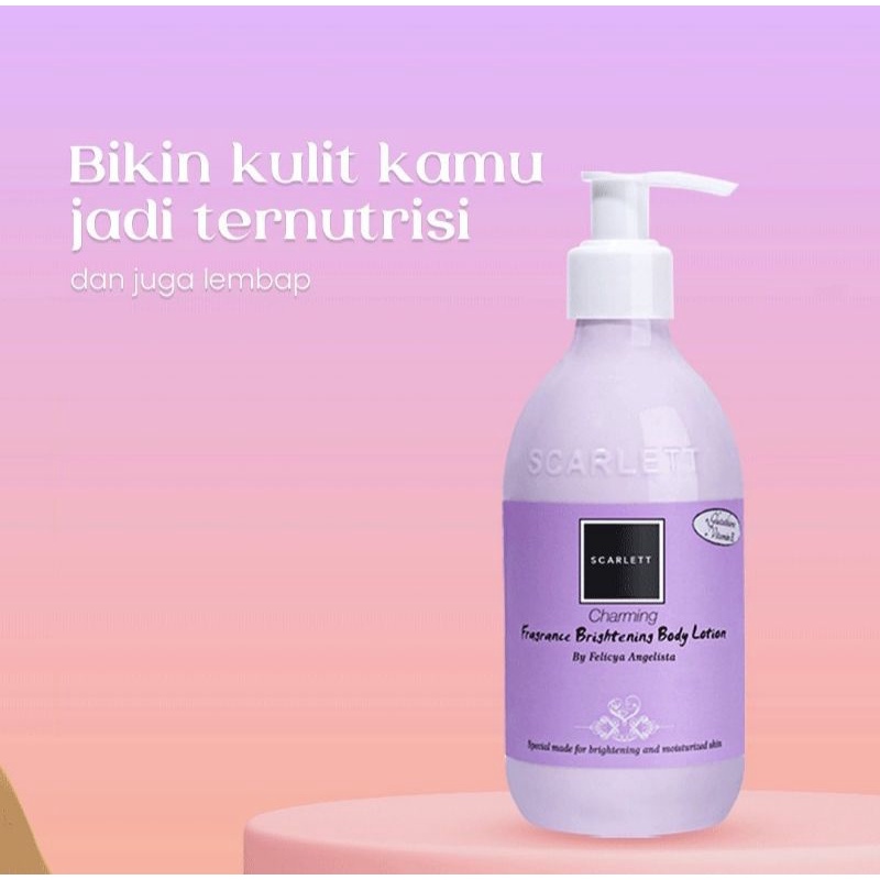 Jual SCARLET WHITENING BODY LOTION CHARMING(UNGU) Shopee Indonesia