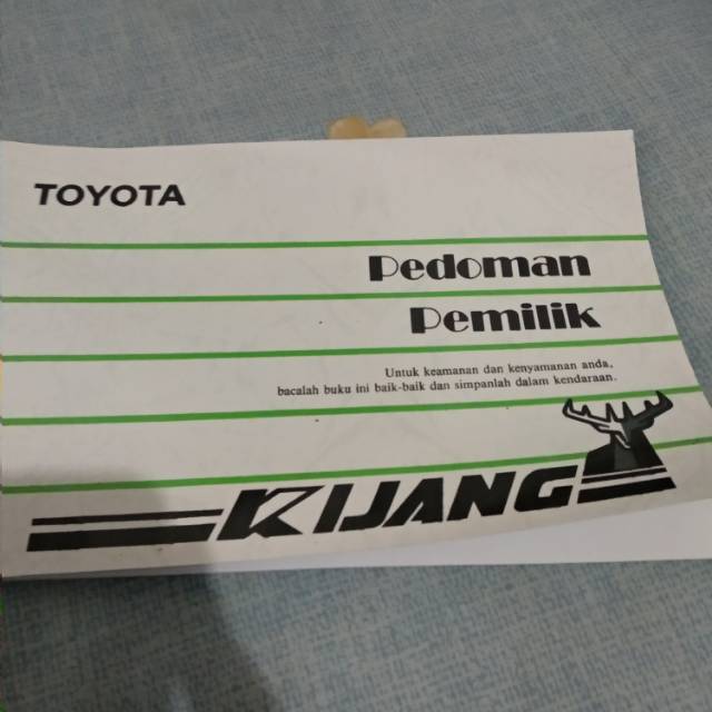 Jual manual book buku manual repro toyota kijang super Shopee Indonesia