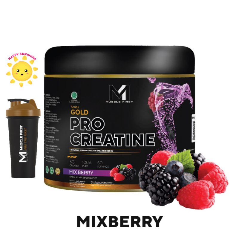 Jual Muscle First Gold Pro Creatine 360 grams M1 Mix Berry MixBerry