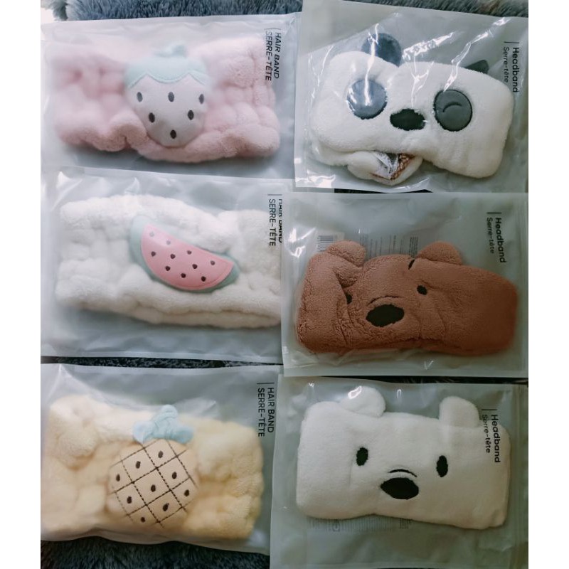 Jual Miniso Headband, bando We Bare Bears, buah, kucing Shopee Indonesia