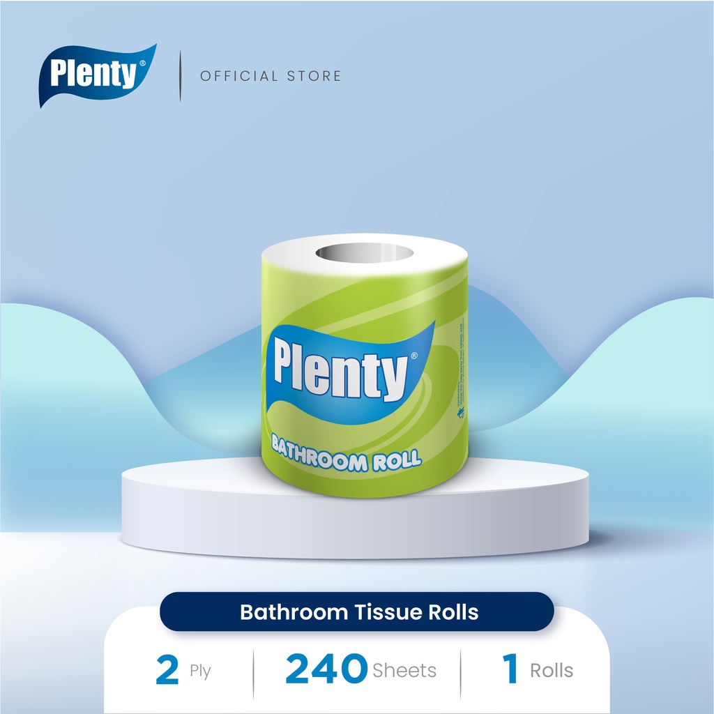Jual Plenty® Bathroom Tissue Green Single Pack Shopee Indonesia