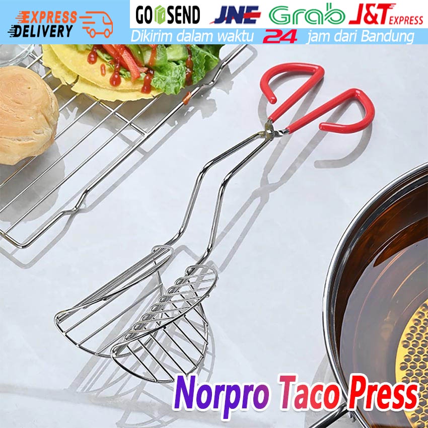 Jual Norpro Taco Press Tacos Shell Maker Press Penjepit Penggorengan