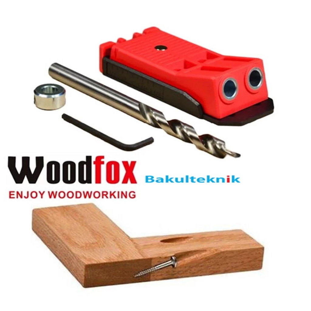Jual Pocket Hole Jig WOODFOX With System Pocket Hole 2 Lubang