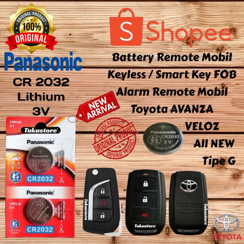 Jual Battery Avanza All New Avanza Tipe G & Veloz Baterai Remote Mobil