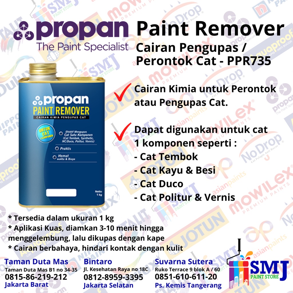 Jual PROPAN PAINT REMOVER PPR 735 1 KG (BUKAN NEOREVER) Shopee Indonesia
