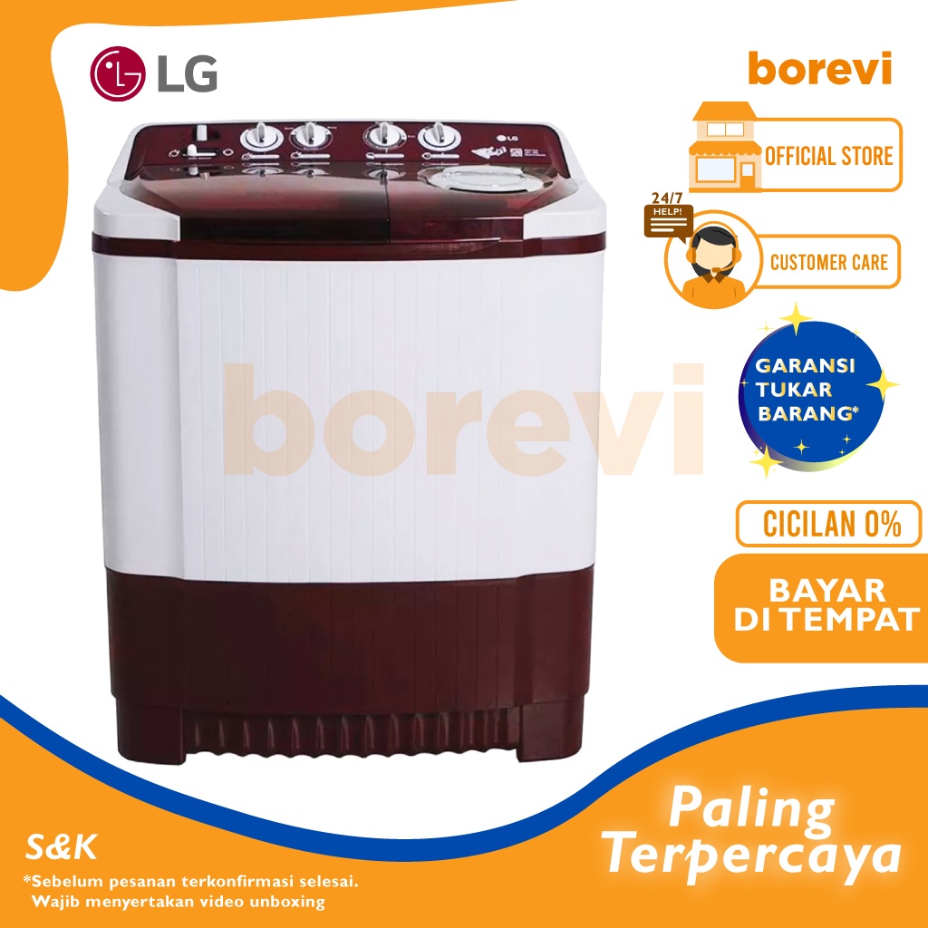 Jual MESIN CUCI LG 9050 R MESIN CUCI 2 TABUNG 9 KG LG Shopee Indonesia