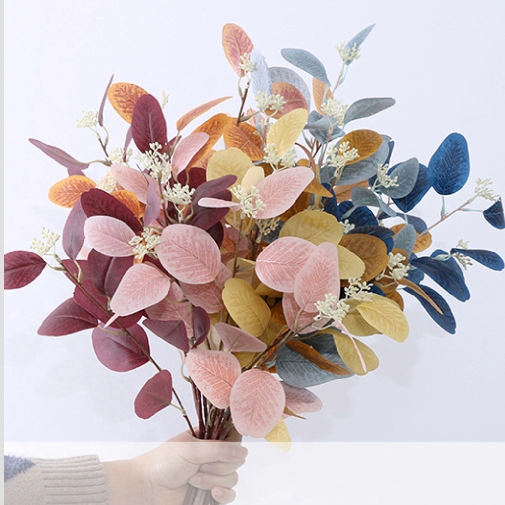 Jual Daun Hias Eucalyptus Gunni Cider Artificial Leaf Dekorasi Pajangan