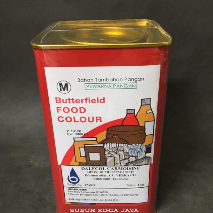 Jual Butterfield Food Coloring Carmoisine / Pewarna makanan butterfield