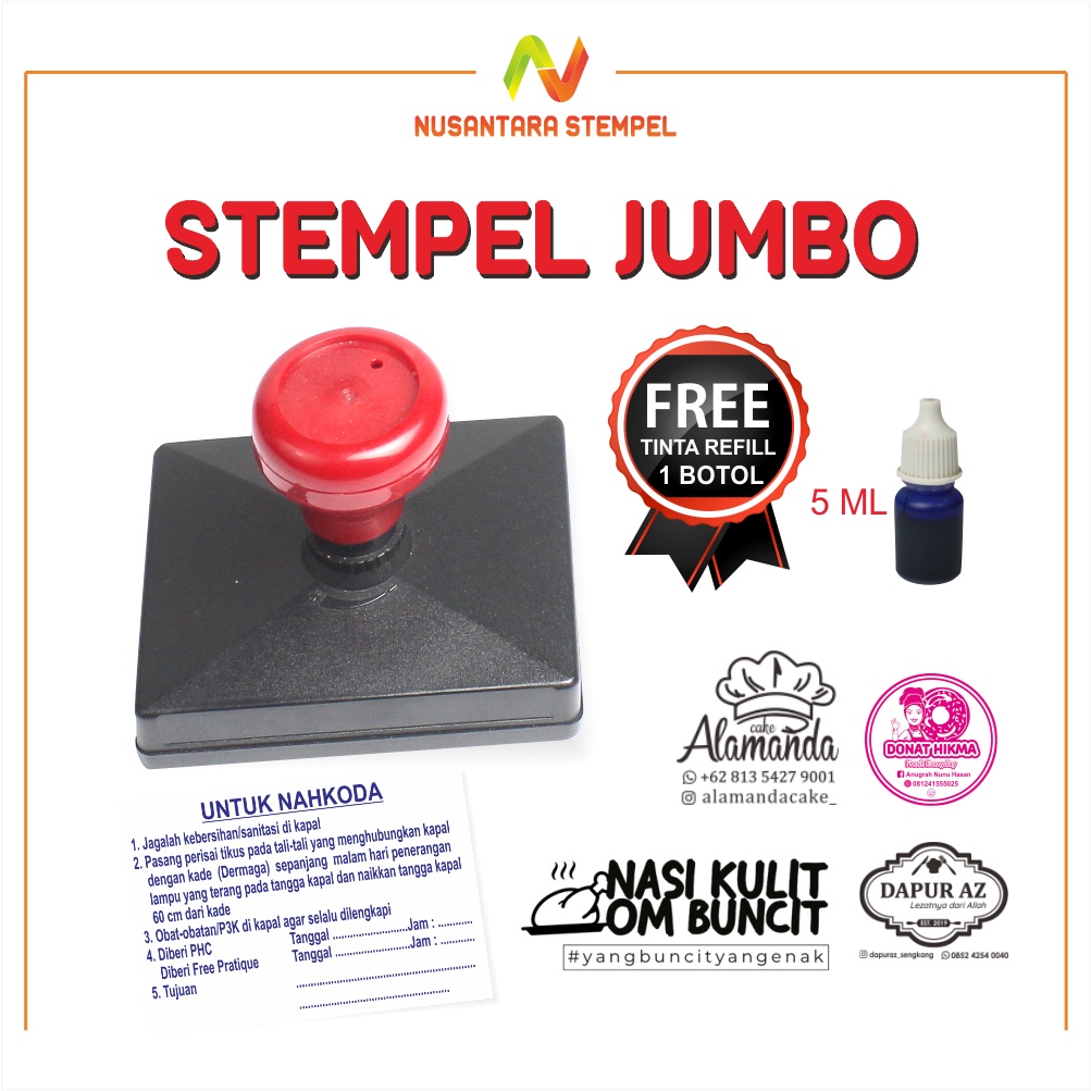 Jual Stempel Kemasan dus Stampel Kardus Big stamp Custom Box Branding