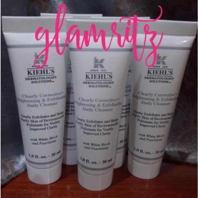 Jual kiehls clearly corrective white skin brightening exfoliator 30 ml