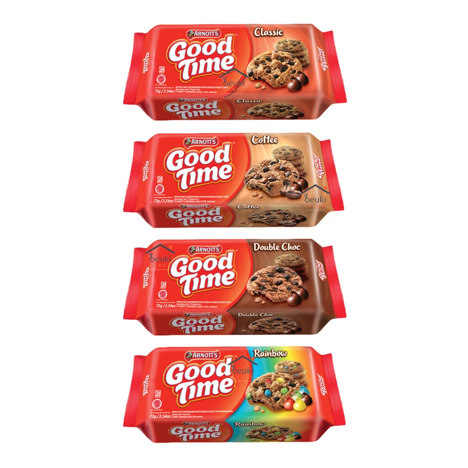 Jual Good Time Biskuit Cokelat Taburan Chocochip Berbagai Varian Pilih