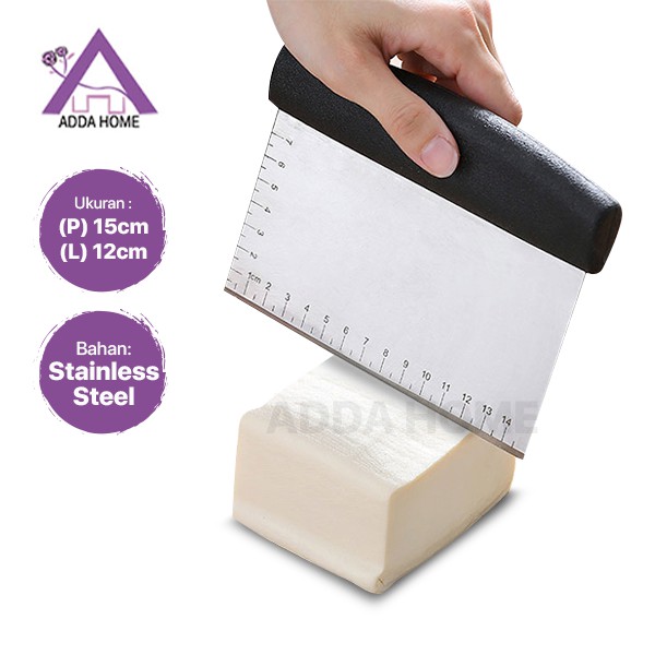 Jual Professional Scraper Scrapper Pemotong Adonan Stainless Ruler