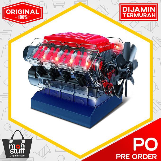 Jual Playz V8 Combustion Engine Model Building Kit Ori & Termurah