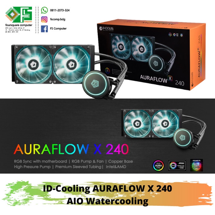 Jual Jual IDCooling ID Cooling AURAFLOW X 240 AIO Water Cooling CPU