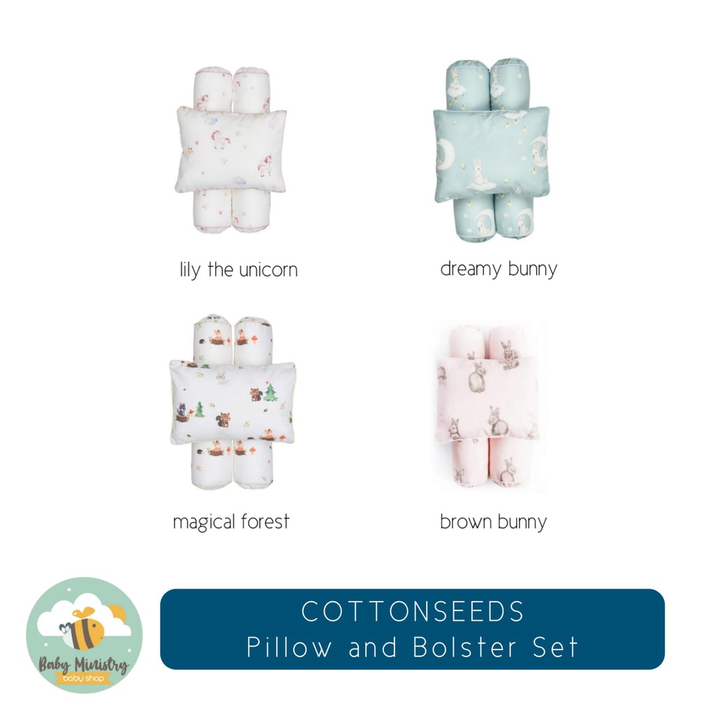 Jual COTTONSEEDS Pillow and Bolster Set Bantal & Guling Bayi Set