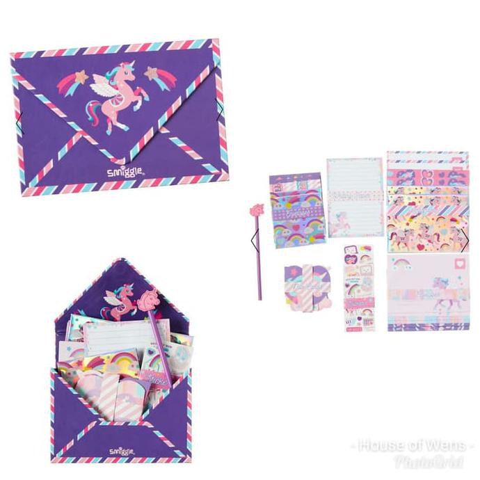 Jual SMIGGLE UNICORN WRITING SET KERTAS SURAT UNICORN SMIGGLE Shopee Indonesia