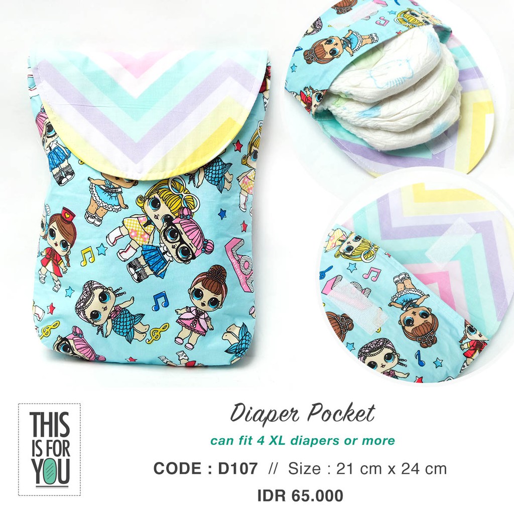 Jual TEMPAT PAMPERS DIAPER POUCH TAS POPOK, DIAPERS BAG ( KODE D107