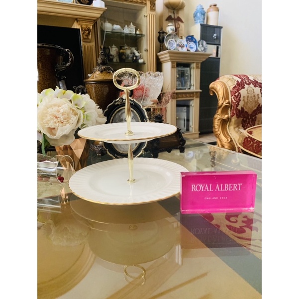 Jual Tier Cake Royal Albert Val’Dor 2 Susun Mewah Cantik Shopee Indonesia