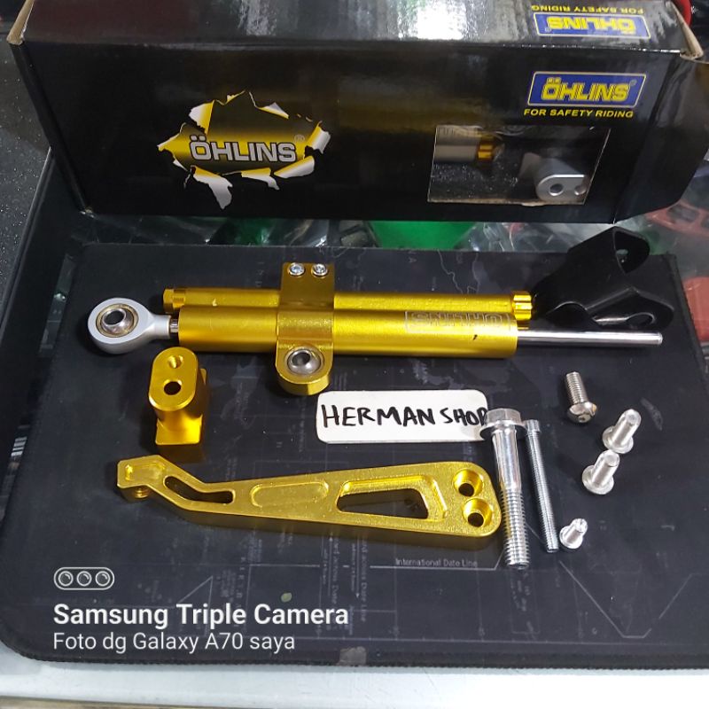 Jual stabiliser stang ohlins universal / steering damper ohlins