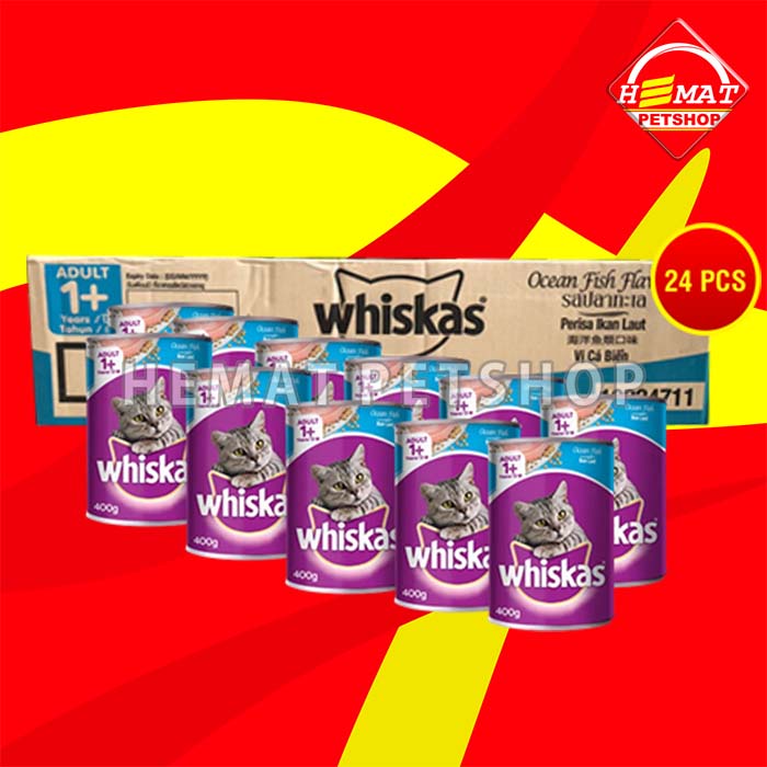 Jual Makanan Basah Kucing Whiskas Kaleng Wetfod Grosir Dus Isi 24 PCS