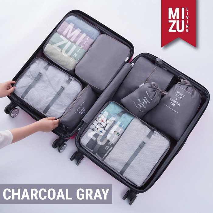 Jual SECRET POUCH Travel Packing Cubes 8in1 Storage Bag Organizer Tas