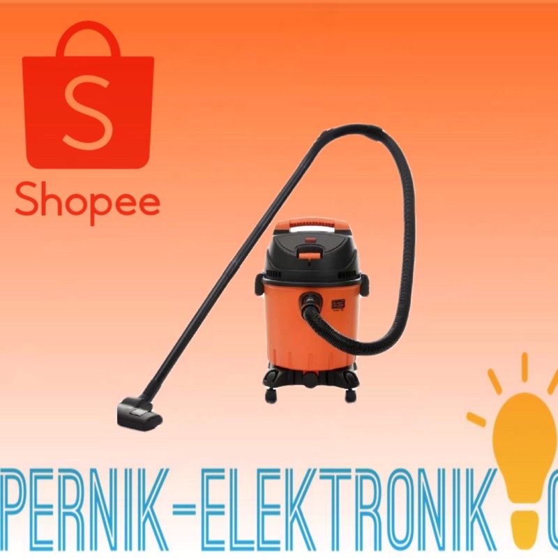 Jual BLACK+DECKER BDWD20B1 Vacuum Cleaner Wet & Dry 20L Orange
