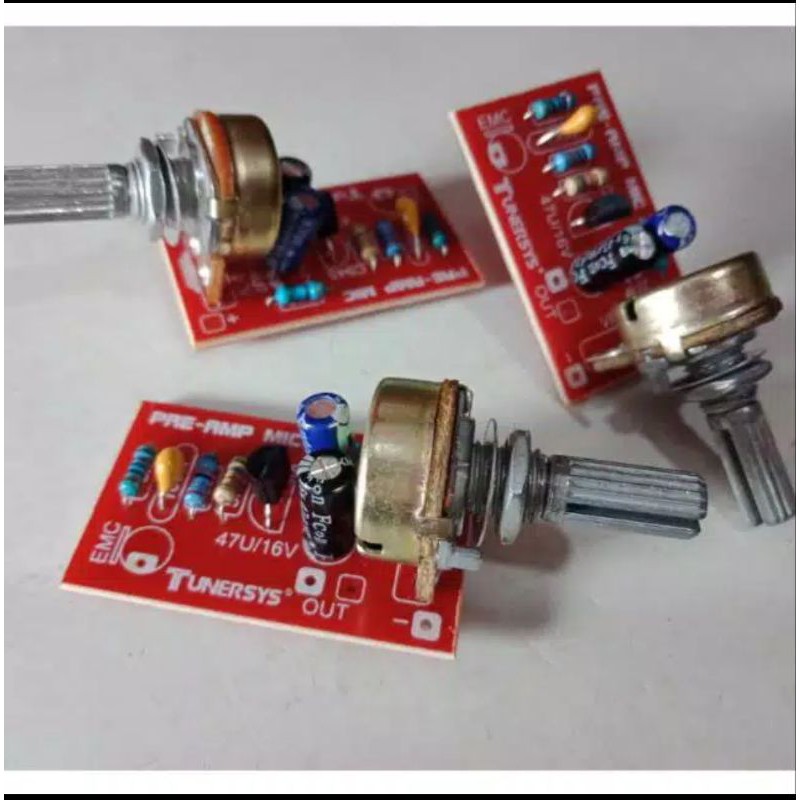 Jual KIT PreAmp MIC 1 Transistor + potensio Towa Toa microphone
