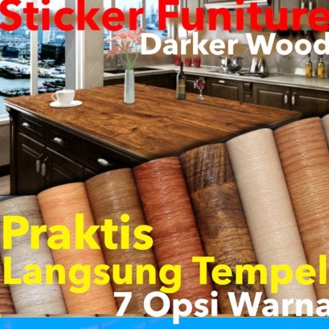 Jual Wallpaper Sticker wood wallpaper stiker kayu stiker dinding kayu