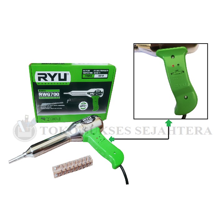 Jual RYU RWG 700 Plastic Welding Gun / Hot Gun Mesin Las Plastik 700