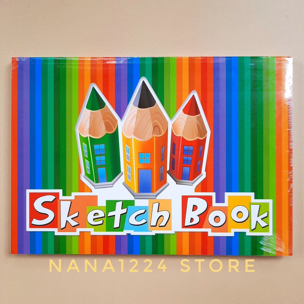Jual SKETCHBOOK KIKY A4 ISI 50 LEMBAR BUKU SKETSA GAMBAR DRAWING