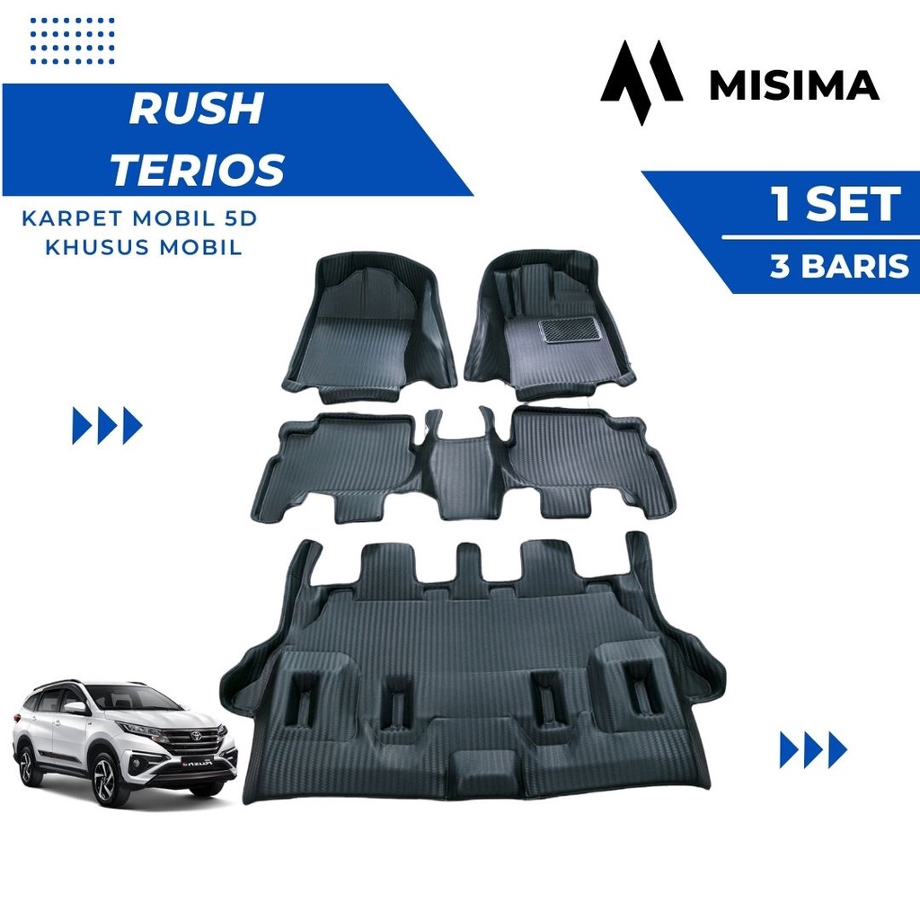 Jual Karpet Mobil Toyota Rush / Car mats 5D Toyota Rush Motif Carbon Shopee Indonesia