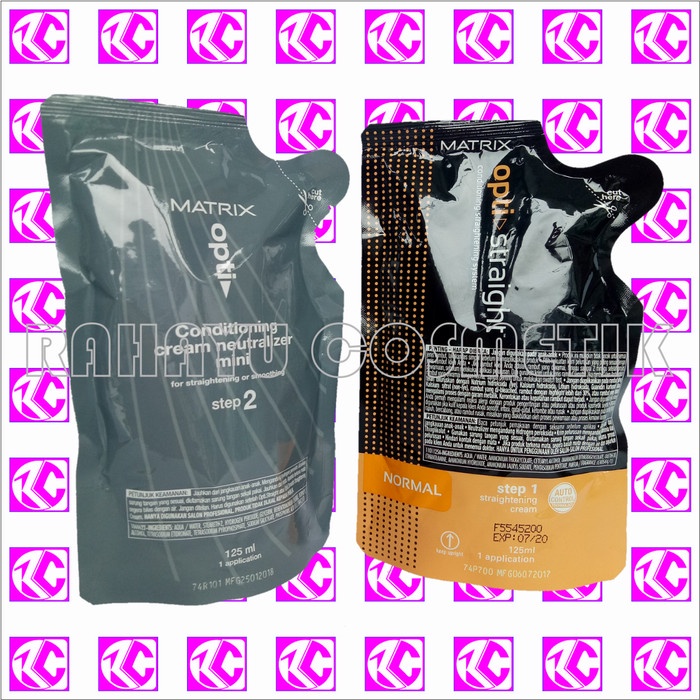 Jual Mask Matrix Optistraight 125Ml X 2Step Pelurus Rambut Smoothing