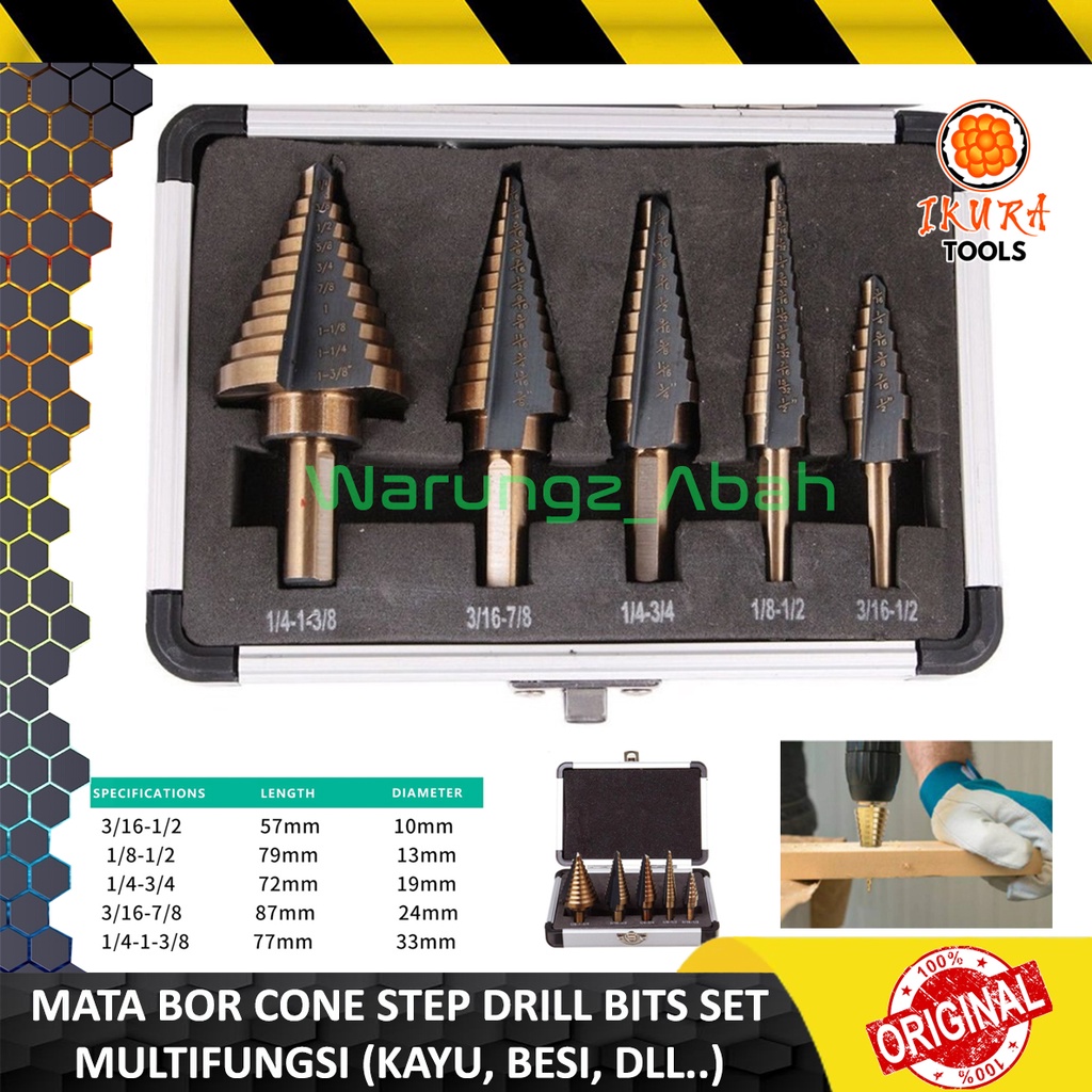 Jual KEPALA MATA BOR HSS PAGODA KERUCUT MONAS PIRAMID PIRAMIT SUSUN