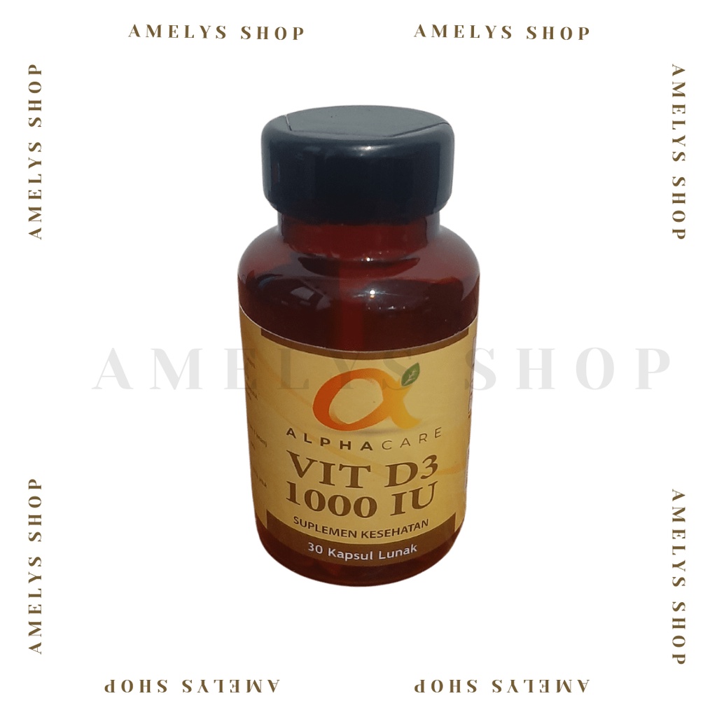 Jual ALPHACARE Vitamin D3 1000 IU (30 Kapsul Lunak) Shopee Indonesia