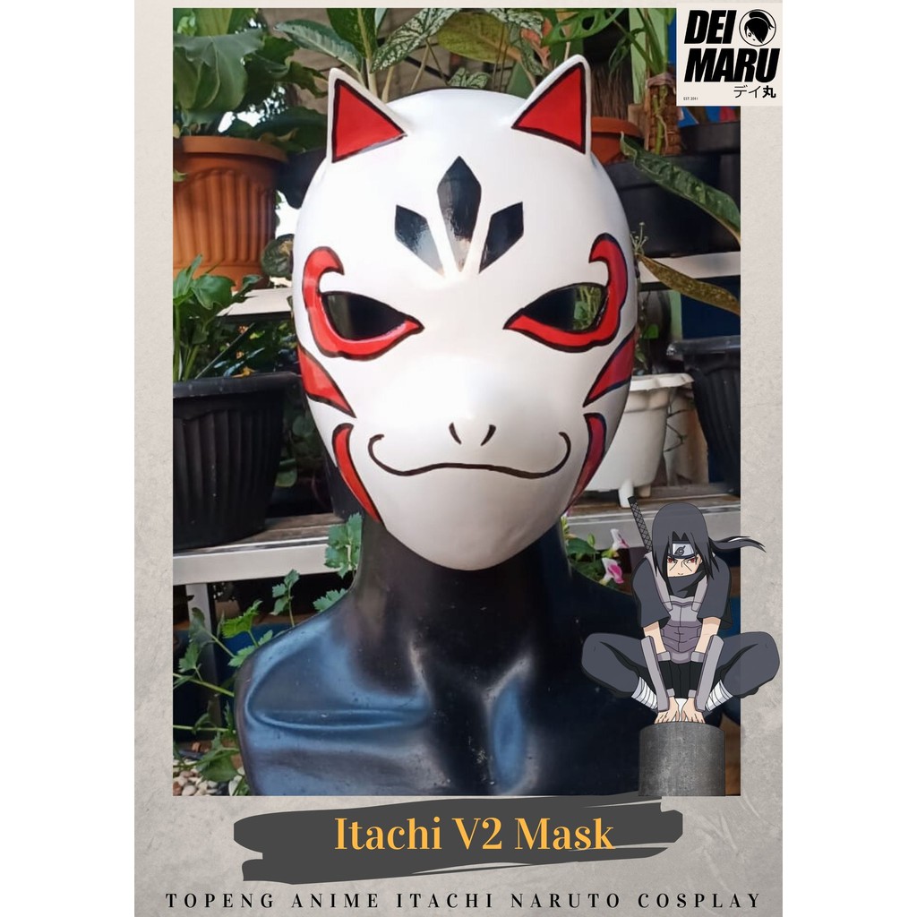 Jual Topeng Anime Manga Naruto Shippuden Mask Anbu Itachi Uchiha(03)