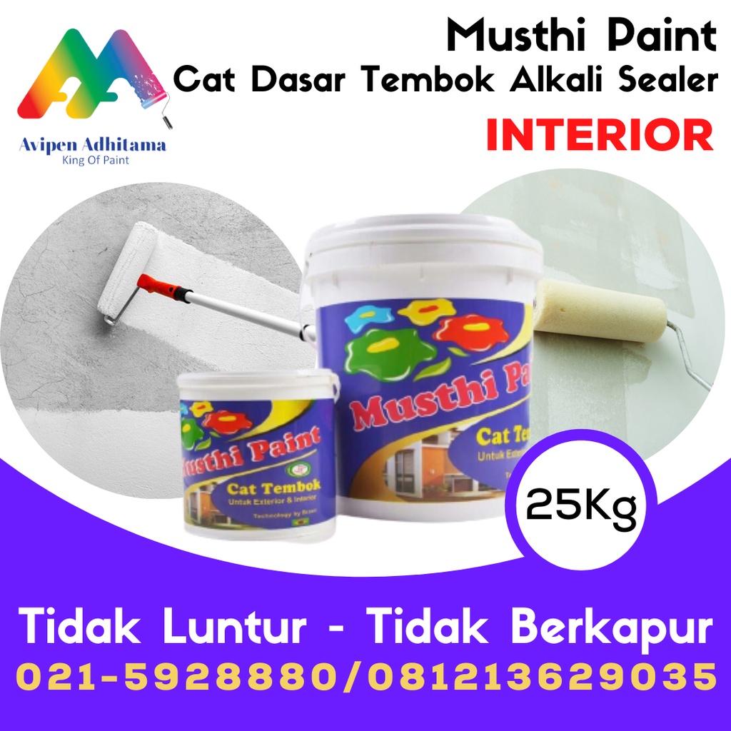 Jual Cat Tembok Dasar Alkali Sealer Musthi Paint Untuk Interior isi