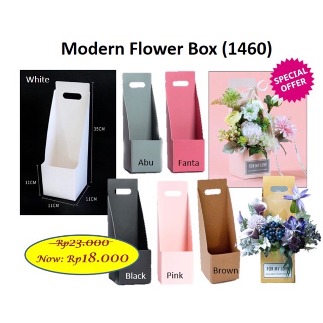 Jual Modern Flower Box Kotak Bunga Vas bunga Barang florist 1460