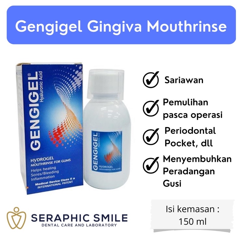 Jual Gengigel Gingival Mouthwash. Obat kumur Gengigel 150ml. Obat